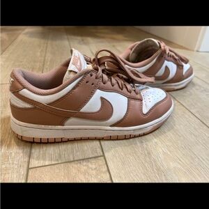 Nike low dunk in rose whisper colour way in size 7.5 W
